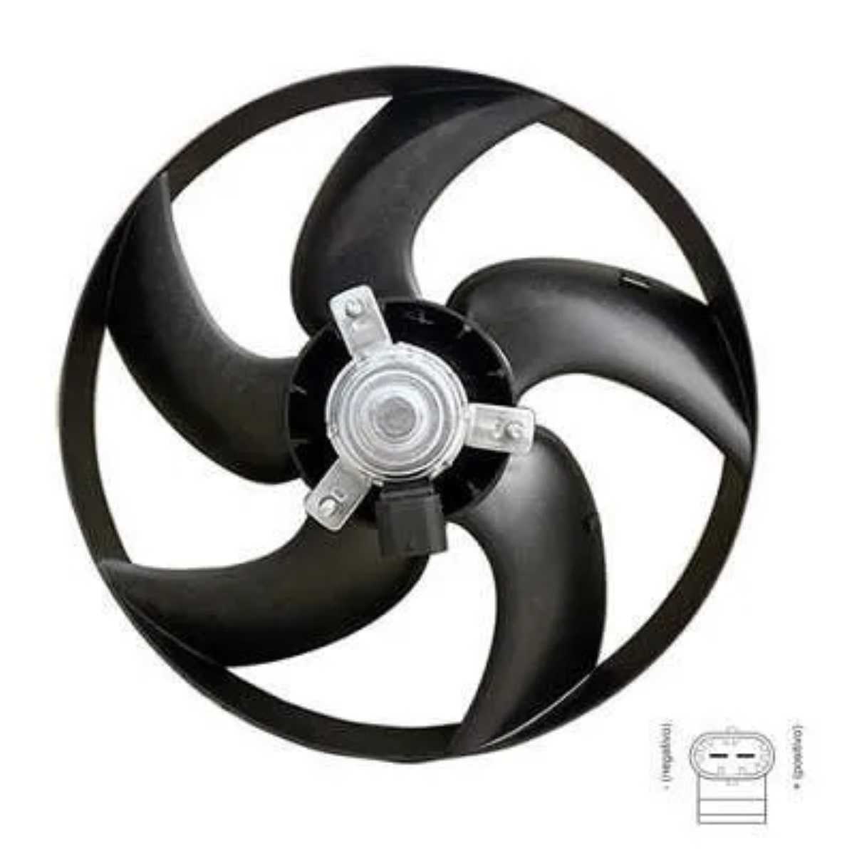 ELETROVENTILADOR PEUGEOT 206/207/HOOGAR S/AR OEM: 6949999830509