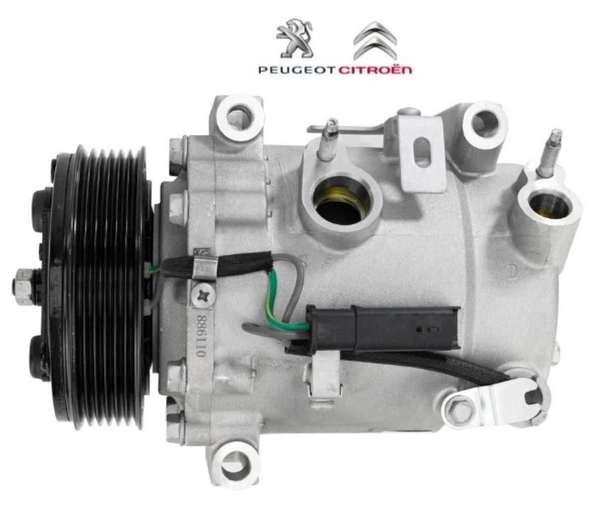 COMPRESSOR CITROEN C3 2022 EM DIANTE/ C4 CACTUS/ PEUGEOT 208 2008 MOD.SCROL OEM-9827596080