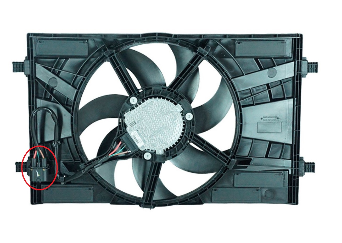 Eletroventilador vw polo 1.0 2018>/ virtus 1.0 2018>/ t-cross 1.0 2020>/ nivus 1.0 2021> oem: 2gb121