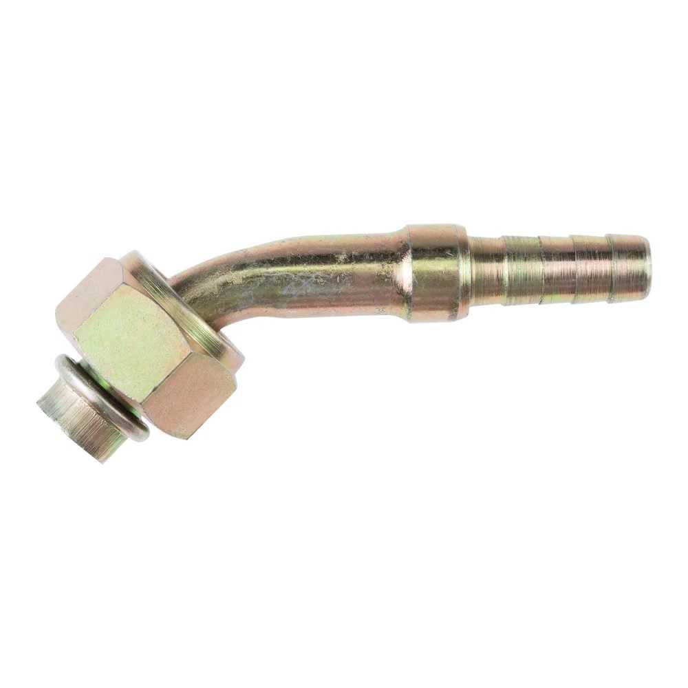CONEXAO 12X45 O*RING ACO PARA MANGUEIRA 12MM *SUCCAO* 