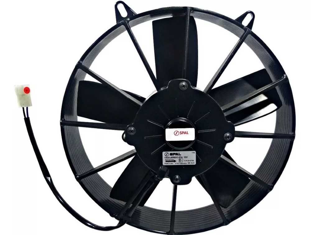 Eletroventilador spal va03-ap50/c-37a 12v 11 polegada aspirante 