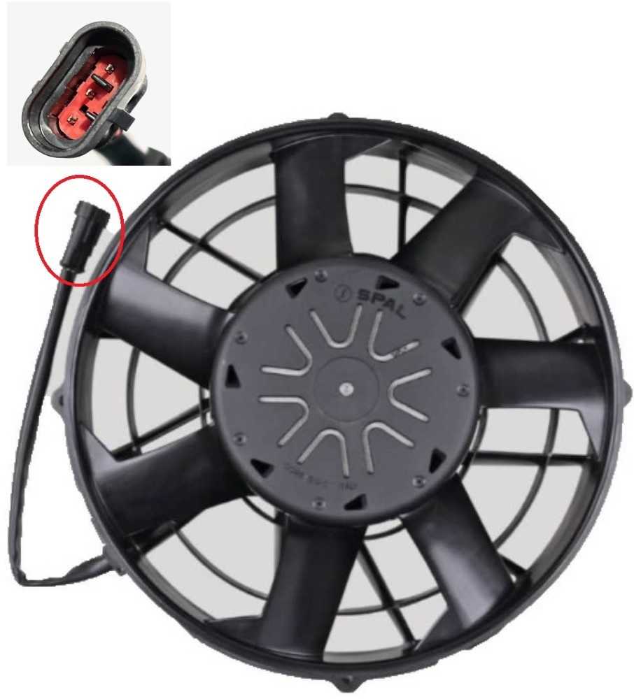 Eletroventilador spal va89-bbl378b/r/a-94a 24v escavadeira caterpillar 317 320 