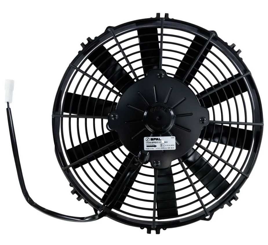 Eletroventilador spal va09-bp50/c-27s 24v 11 polegada soprante