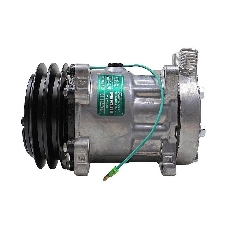 Compressor 7H15 8 Orelhas 24V Saida Cima 2A 132MM