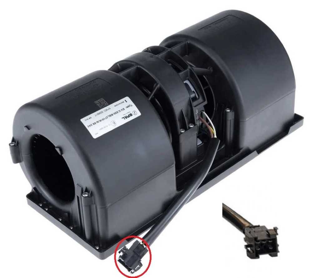 MOTOR CAIXA EVAPORADORA SPAL 020-BBL371P/R/N-95 24V