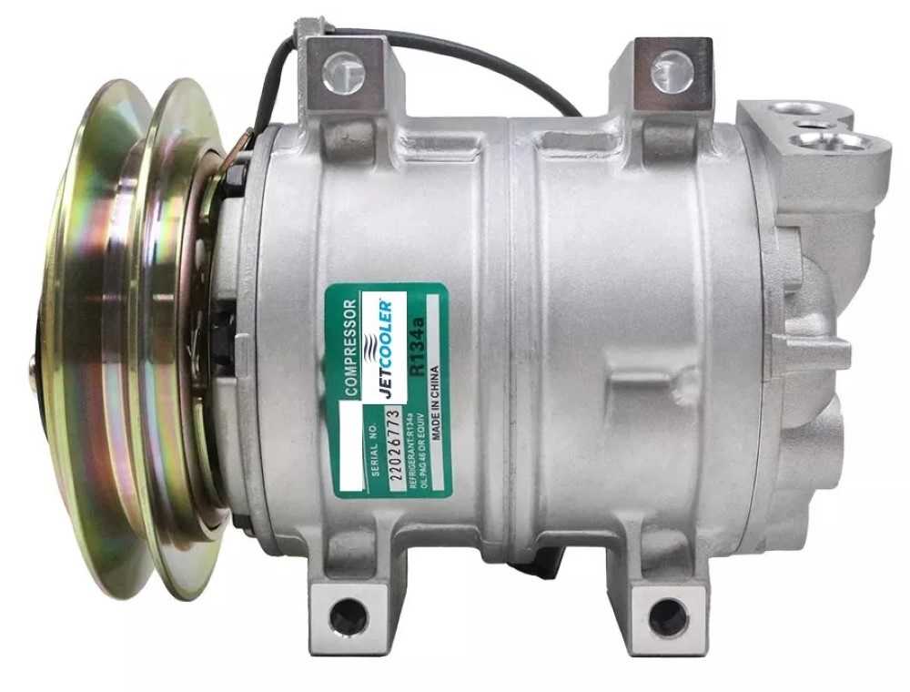 COMPRESSOR ESCAVADEIRA KOMATSU PC228 24V MOD. VALEO POLIA 1B 145MM
