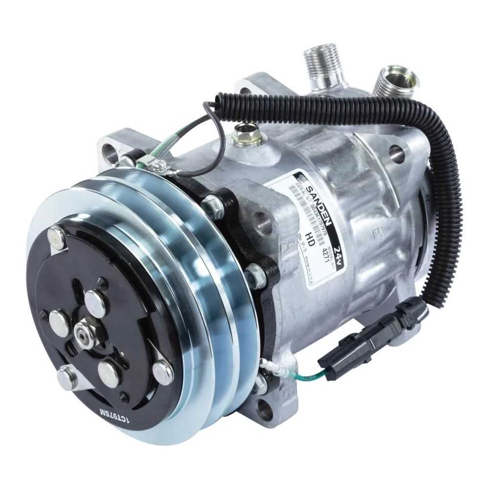 COMPRESSOR 7H15 8 ORELHAS 24V SAÍDA CIMA 2A SD4271