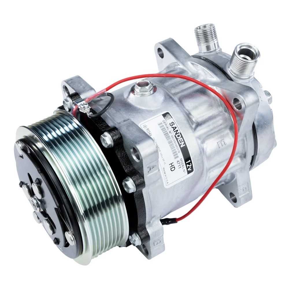 COMPRESSOR 7H15 8 ORELHAS 12V SAIDA CIMA 8PK 119MM CASE MXM/HOLLAND TM SD4711
