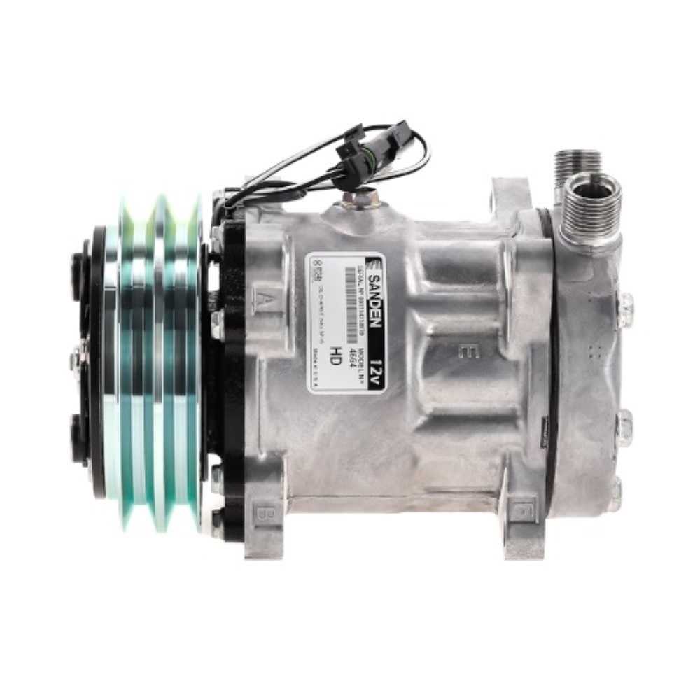 COMPRESSOR 7H15 7H15 8 ORELHAS 12V SAIDA CIMA 2A 132MM SD4664 TRATOR UNIPORT 2011>