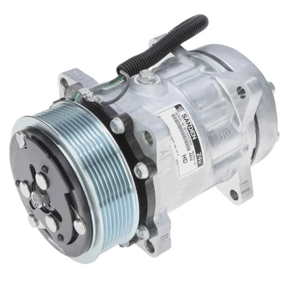 COMPRESSOR 7H15 8 ORELHAS 24V SAIDA FLEX 8PK 119MM SD4866