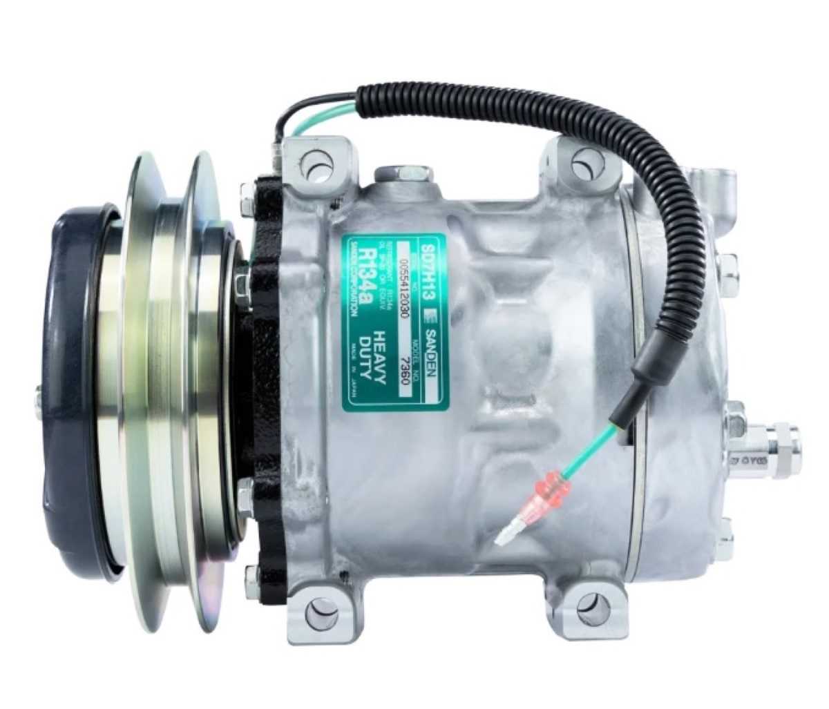 COMPRESSOR 7H13 U7360 RETROESCAVADEIRA NEW HOLLAND LB-90/ E215LC/ CASE/ CATERPILLAR ESCAVADEIRA 321/