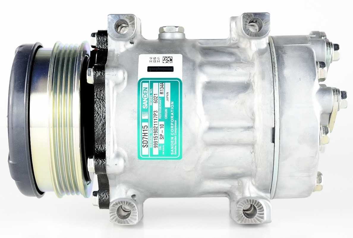 COMPRESSOR 7H15 CASE/NEW HOLLAND MODELO FARMALL/7H15 12V 4PK SD6021 OEM: 878