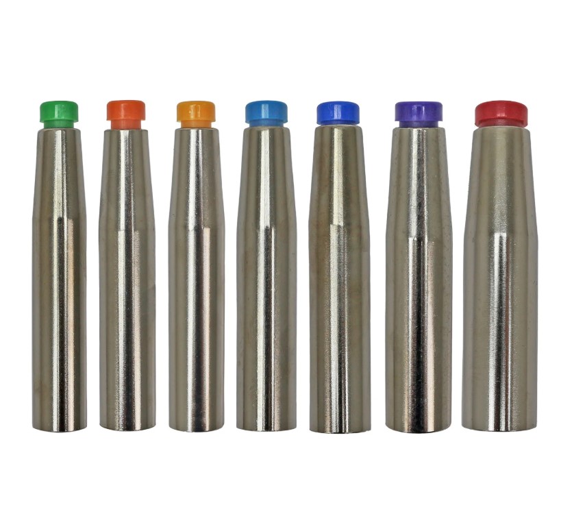 FERRAMENTAS - KIT DE GUIA PROTETOR DE SELO DO COMPRESSOR COM 7 PEÇAS COLORIDAS