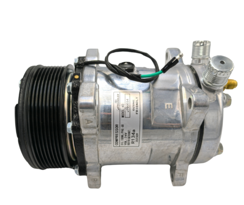 COMPRESSOR 5H14 8 ORELHAS 8PK 119MM 24V SAIDA CIMA 