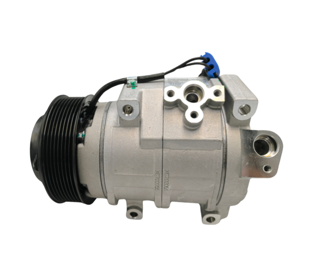 COMPRESSOR 10SRE18C MAQUINA TRATOR JOHN DEERE 5078E/ COLHEDORA CH950 12V POLIA 8PK 126MM OEM: RE2846