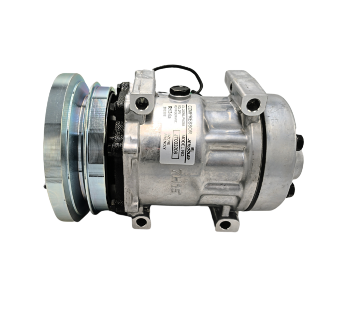COMPRESSOR 7H15 PASSANTE CANAL 1A 24V MOTONIVELADORA RG140/RG170 SANDEN 4129