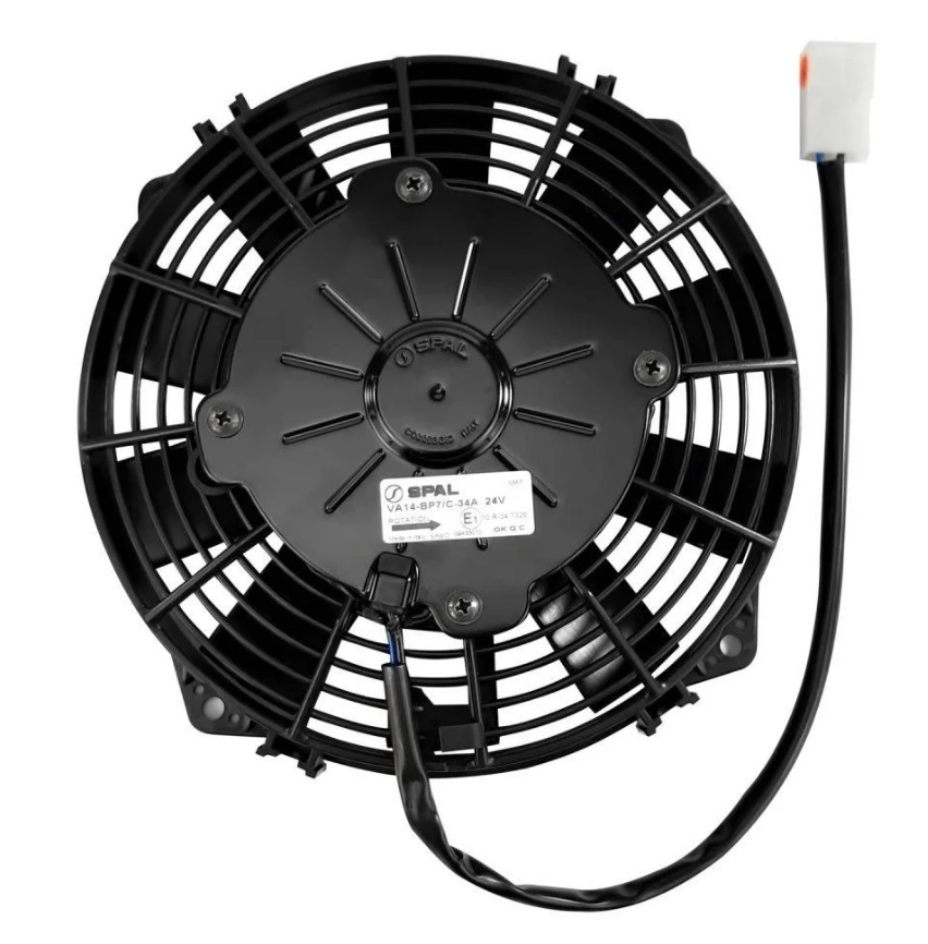 ELETROVENTILADOR SPAL VA14-BP7/C-34A 24V 7,5 POLEGADA SOPRANTE
