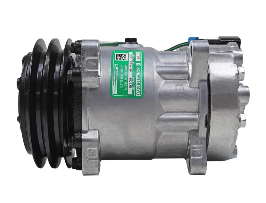 Compressor - 7H15 8 Orelha Volvo Pa 2A 132Mm 24V L70/L90/L110/L220/L330/L180 Ec210