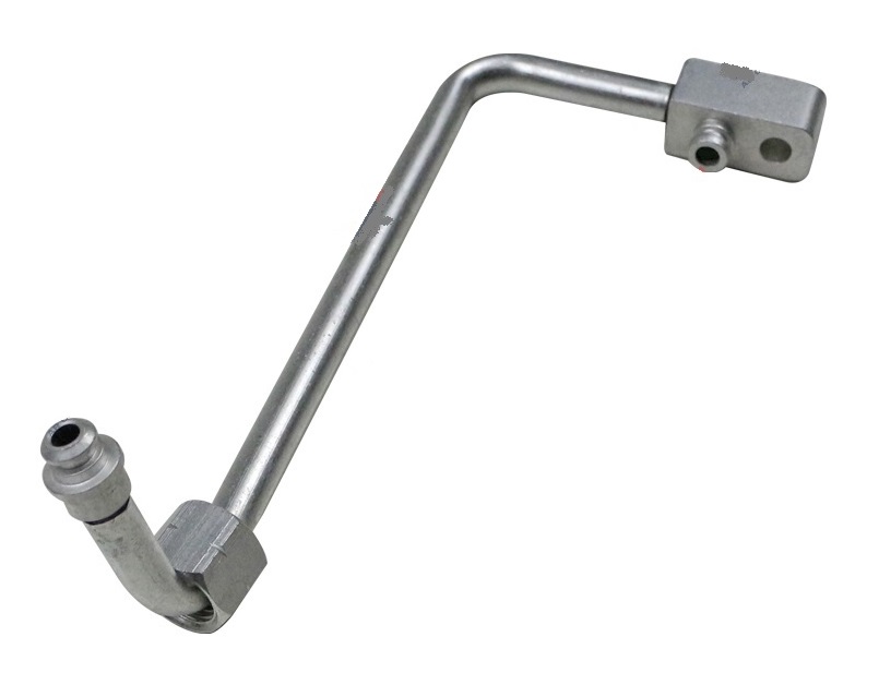 CONECTOR TUBO CONDENSADOR - RADIAL DO CONDENSADOR AO FILTRO SECADOR FORD CARGO ATÉ 2017 - ALUMINIO