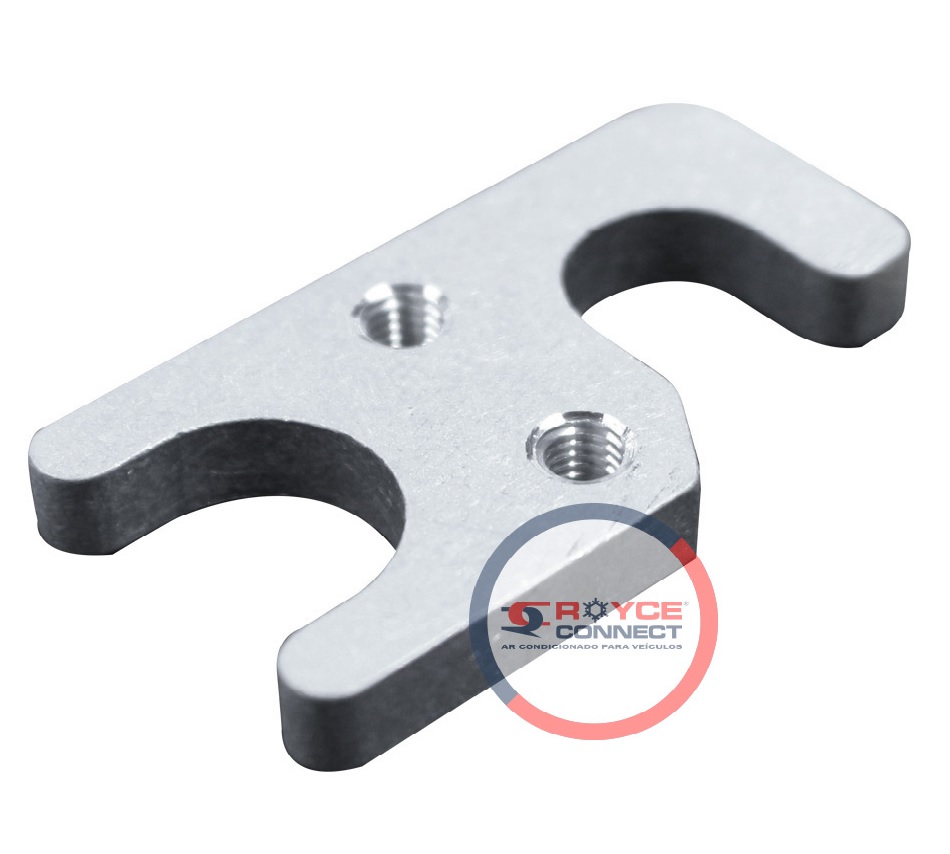 PRESILHA DE FIXAÇÃO VALVULA BLOCK H UNIVERSAL DE 2 FURO PARA FIXAÇÃO VALVUAL BLOCK - ALUMINIO