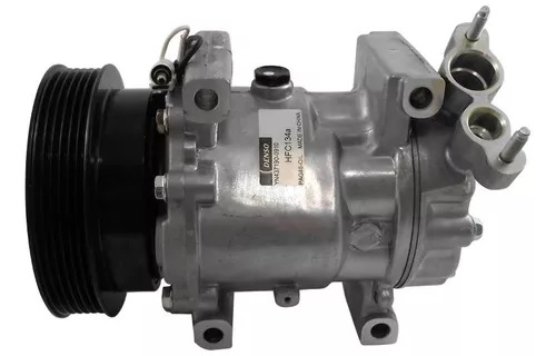 COMPRESSOR DENSO SD6V12 LOGAN/SANDERO/KANGOO/CLIO/DUSTER 1.6 12V POLIA 6PK 125MM OEM: 8200953358