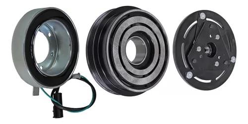 CONJUNTO EMBREAGEM COMPRESSOR MODELO VALEO DKS15DS VOLKSWAGEN CONSTELLATION MAN 24V 4PK