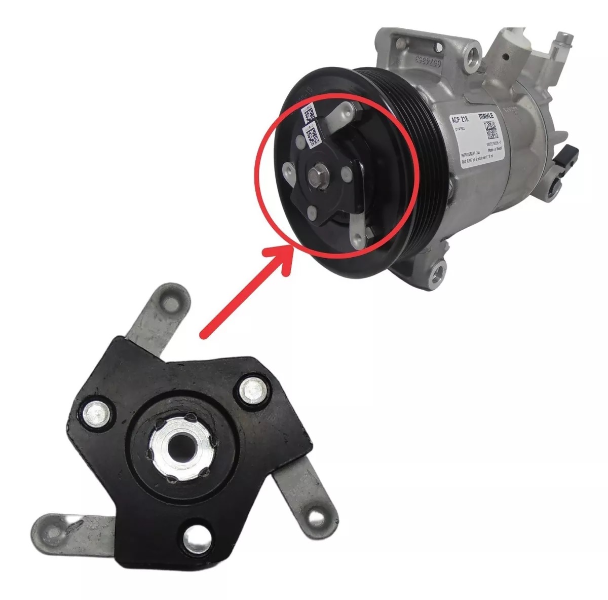 EMBREAGEM COMPRESSOR (CUBO) VW POLO/VIRTUS/GOLF