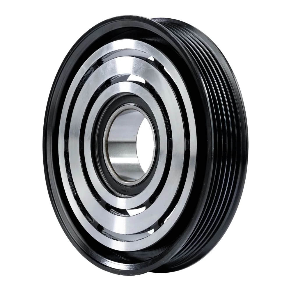 POLIA COMPRESSOR 10P15 FORD KA 2008 ATE 2013 6PK 145MM COM ROLAMENTO  