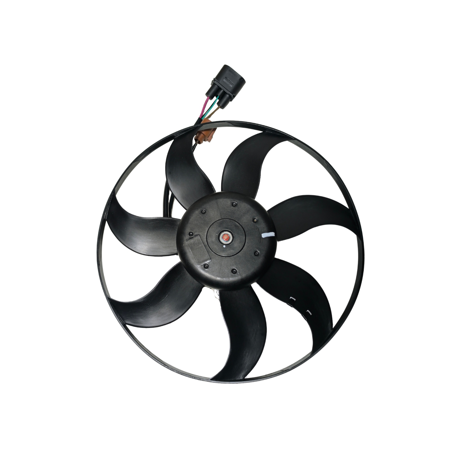 Eletroventilador audi a3 golf jetta 2005 a 2013 c/ar 2 chicotes