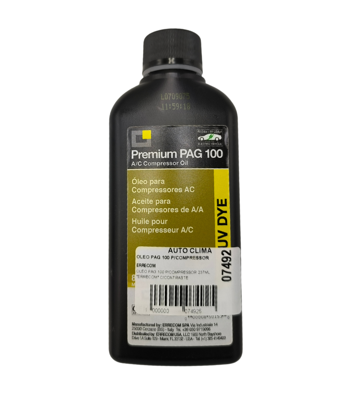 Oleo pag 100 p/compressor 237ml *errecom* c/contraste