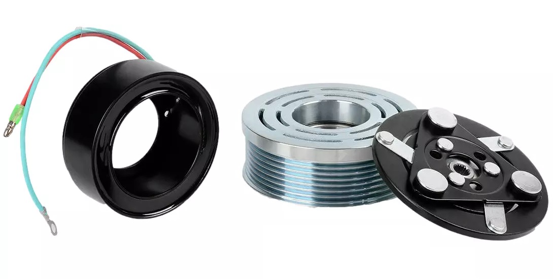 Conjunto embreagem compressor modelo trse09 honda crv 2.0 2007 ate 2010/ new civic 2011 12v 7pk 106m
