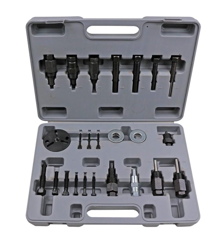 Caixa ferramentas kit saca e instala embreagem sanden/ denso/ zexel/ harrison