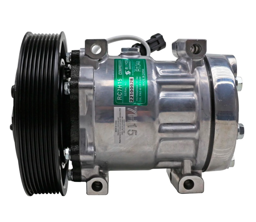 Compressor caminhao daf xf fts 480 2021 em diante 24v 8pk 165mm ref. sanden 4358 oem: 2046604