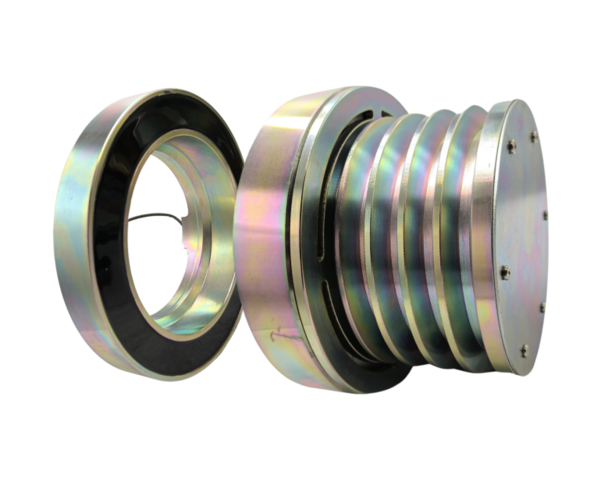 Conjunto embreagem compressor onibus ld8/ rp100/ rp120 modelo denso 6c500 polia 2a/ 2b 24v oem: bc14