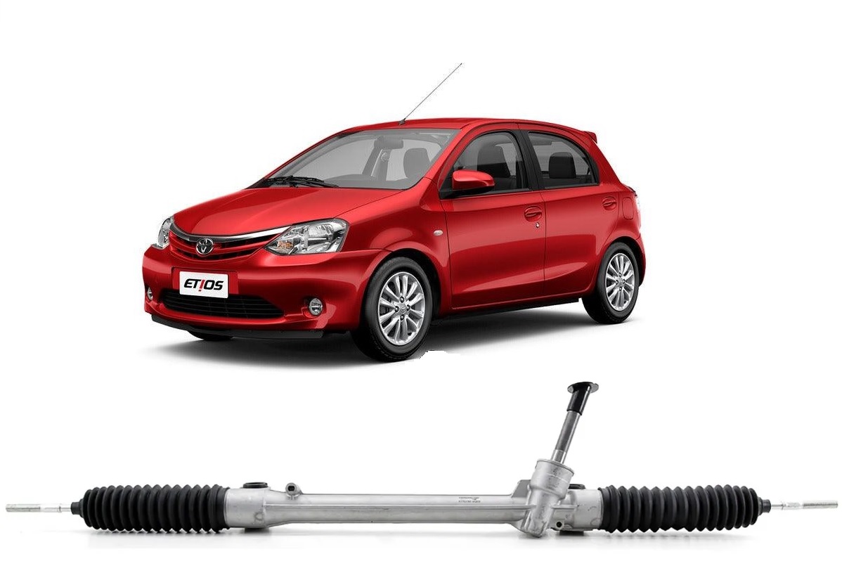 Caixa direcao toyota etios 2013 ate 2021 mecanica para sistema eletrico s/ terminal oem: 455100d360 
