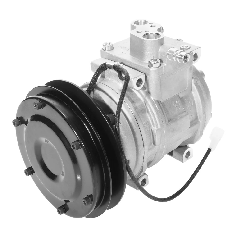 Compressor 10p15c komatsu escavadeira wa1200/ wd500/ pc400 24v polia canal 1b oem: nd447201741 / 42c