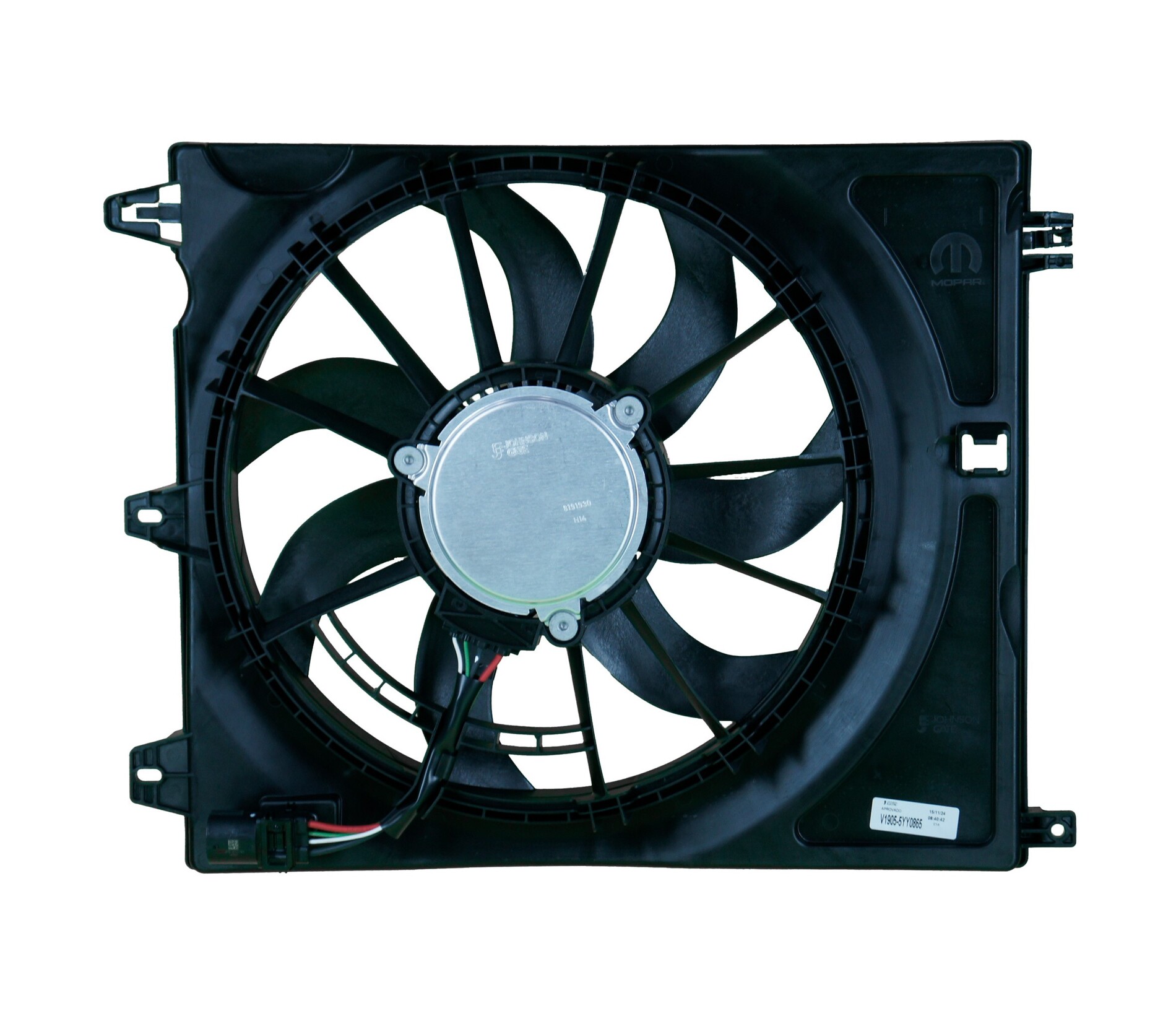 Eletroventilador fiat strada 1.0 turbo 2024 em diante oem: 52216752