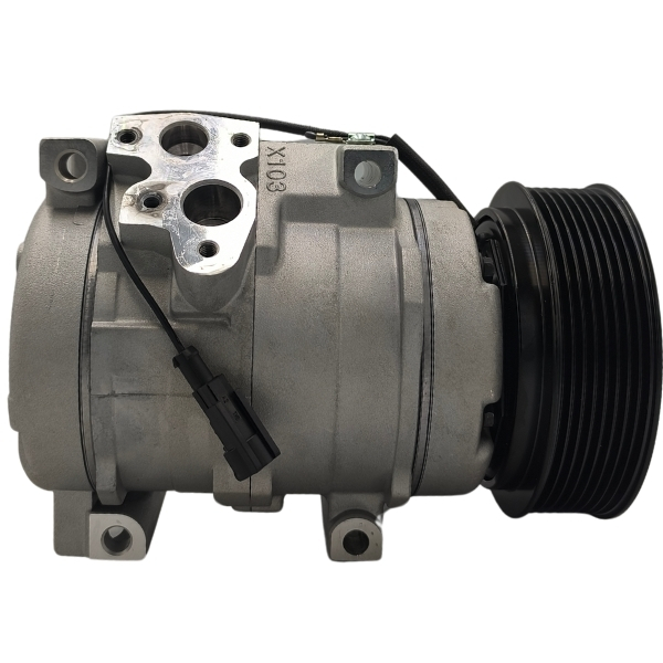 Compressor mod 10s17c trator fendt 936 / case magnum 260/ 340/ 400 12v polia 8pk 120mm oem: 44722037