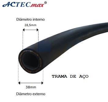 Mangueira ar condicionado onibus succao size 20 - 1.1/8 trama de aço r134a