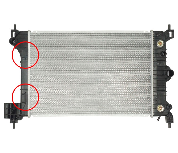 Radiador agua chevrolet sonic 1.6 2012 ate 2014/ tracker 1.8 2014 ate 2016 automatico oem: 95298549 