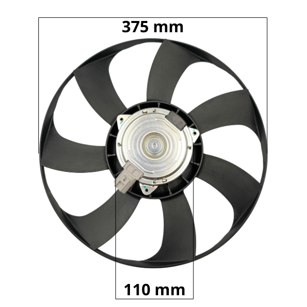 Eletroventilador toyota etios ano 2012 a 2016 oem 16361-0y020