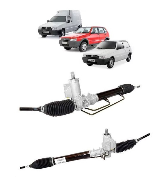 Caixa direcao hidraulica fiat uno mille fire 2003 ate 2013/ fiorino fire 2004 ate 2014 s/ terminal o