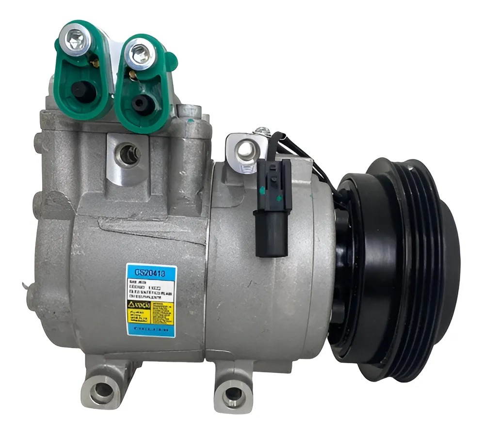 Compressor hyundai tucson 2.0 2005 ate 2016 modelo halla  12v polia 4pk 124mm oem: 977012e200