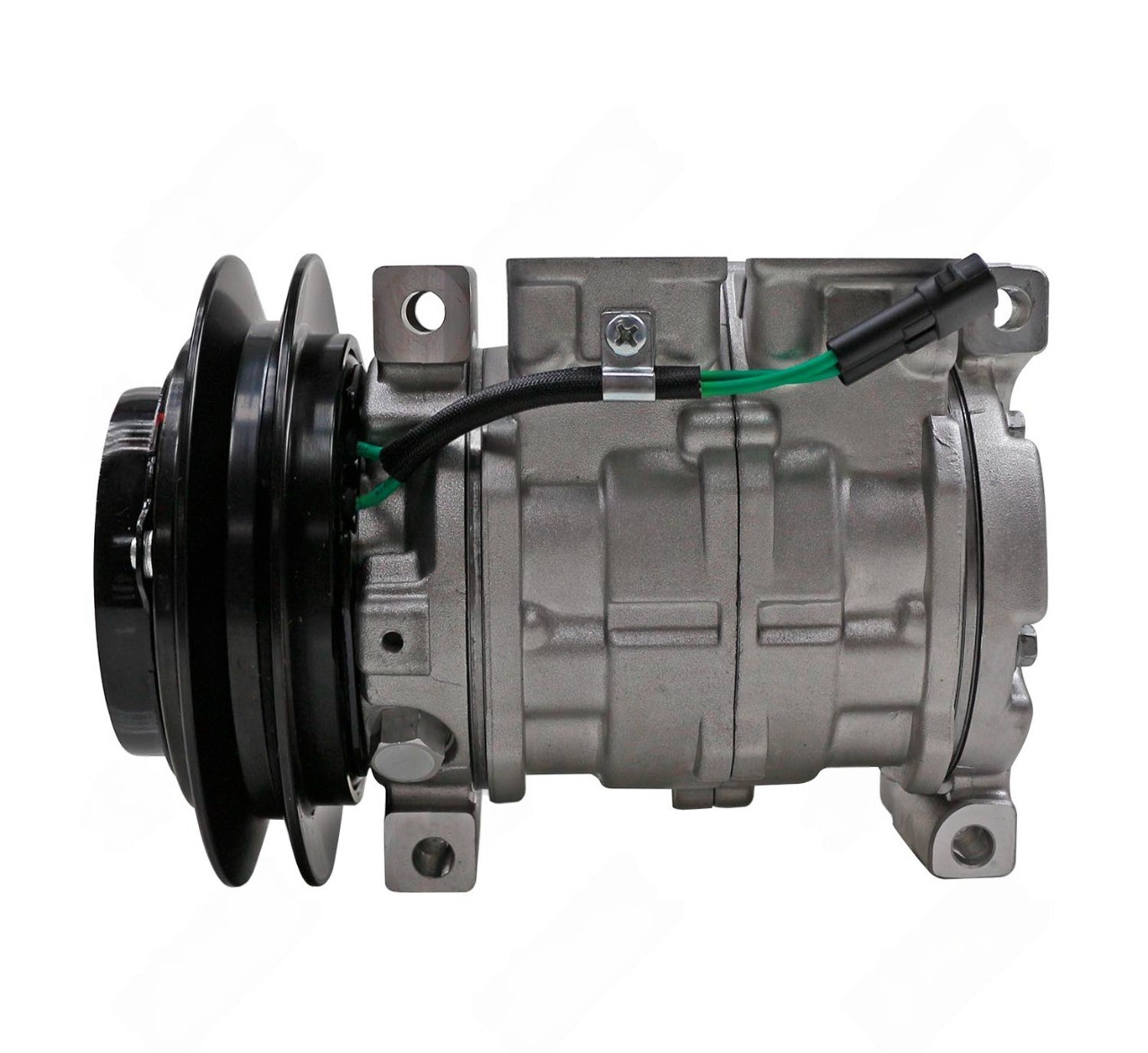 Compressor 10s13c escavadeira john deere escavadeira 290glc 345glc  24v polia canal 1b 139mm oem: 47