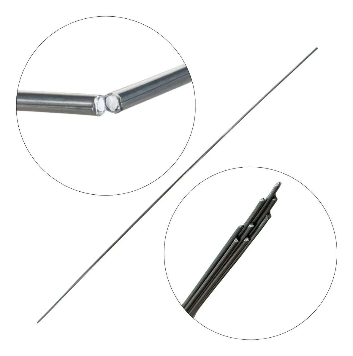 Vareta de solda harris zincaflux stick tube com 8 varetas 1.9mm x 500mm 
