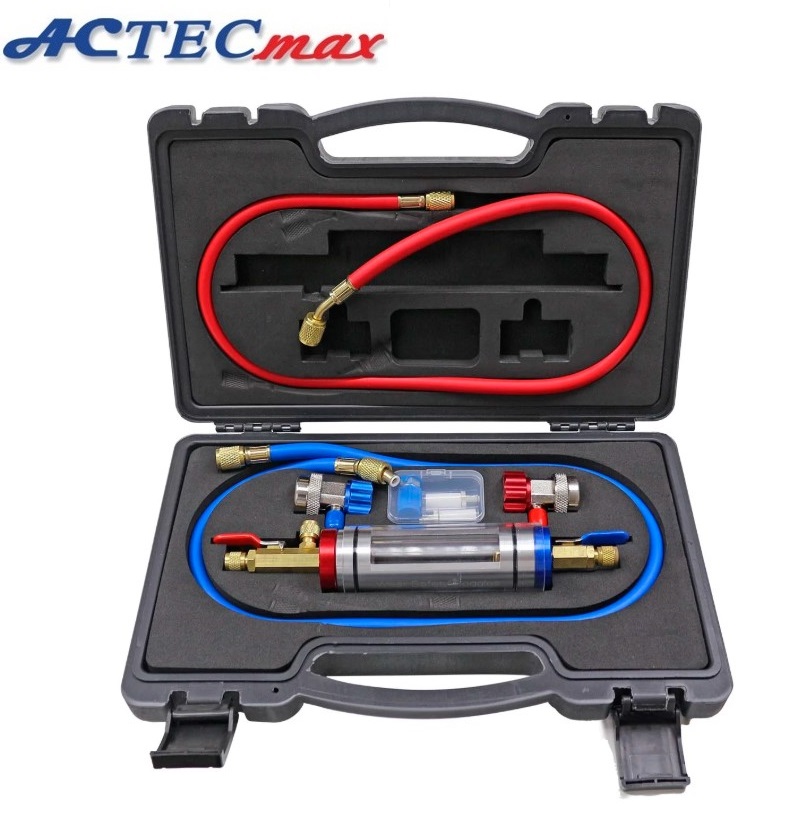 Pirex analisador fluido gas r134a ar condicionado automotivo