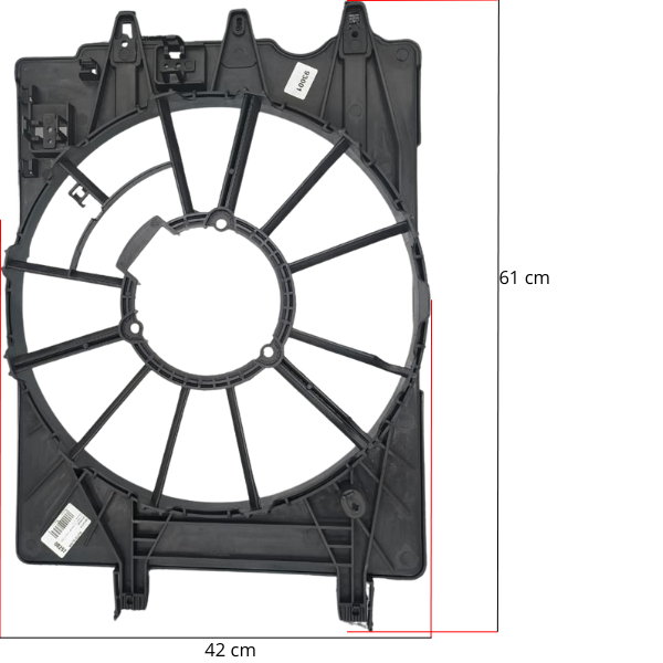 Defletor radiador fiat argo 1.0 1.3 1.8 2017 em diante/ cronos 1.3 1.8 2018 em diante