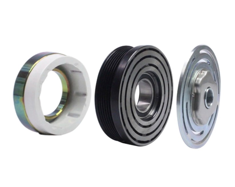 Conjunto embreagem do compressor chevrolet s10 4.3 v6/ blazer 4.3 v6 1996 em diante 12v polia 6pk 13