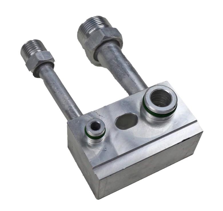 Conector para instalacao da caixa evaporadora traseira renault master 2013 em diante aluminio