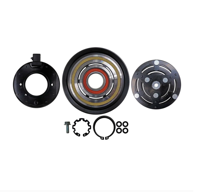 Conjunto embreagem denso scroll 08 fiat palio fire/ uno fire 12v polia 5pk 120mm